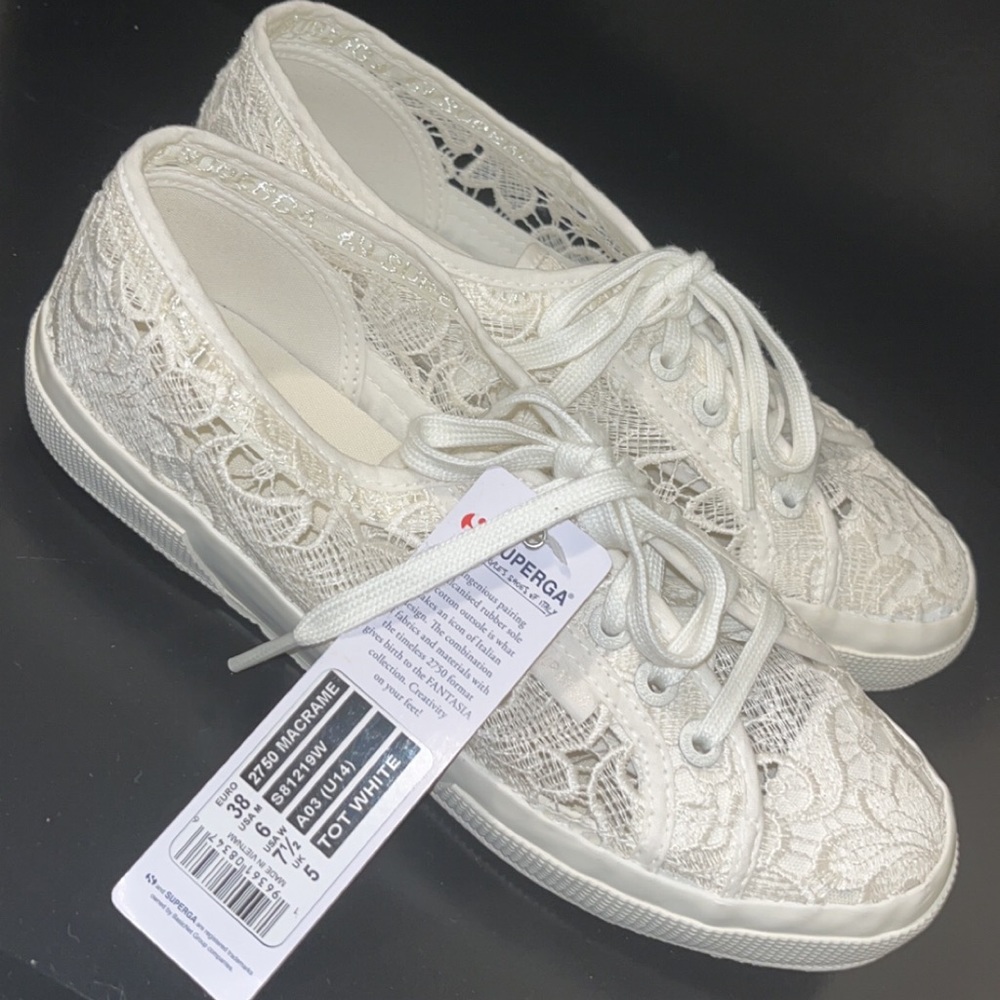 Superga 2750 Macrame (white) Fantasia Collection